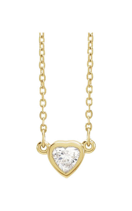14K Yellow Gold Diamond Necklace