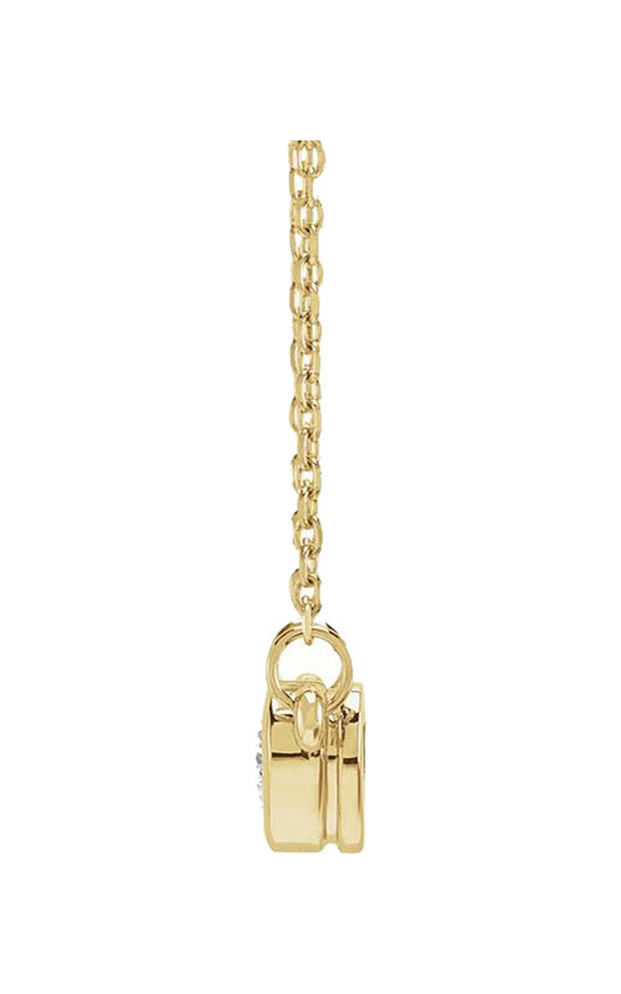 14K Yellow Gold Diamond Necklace
