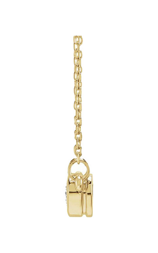 14K Yellow Gold Diamond Necklace
