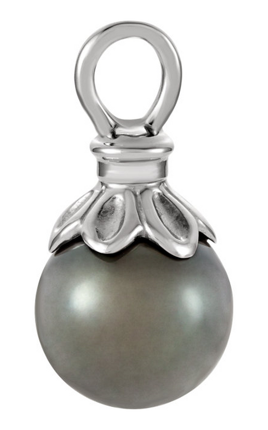 14K White Gold Pearl Necklace