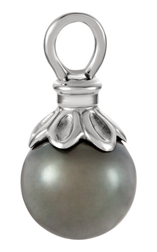 14K White Gold Pearl Necklace