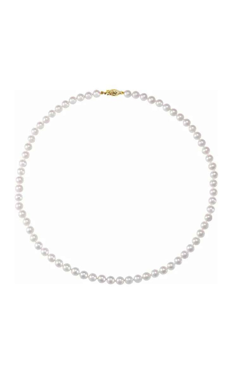 14K Yellow Gold Pearl Necklace