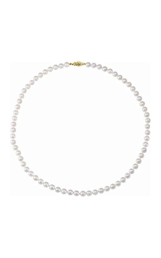 14K Yellow Gold Pearl Necklace