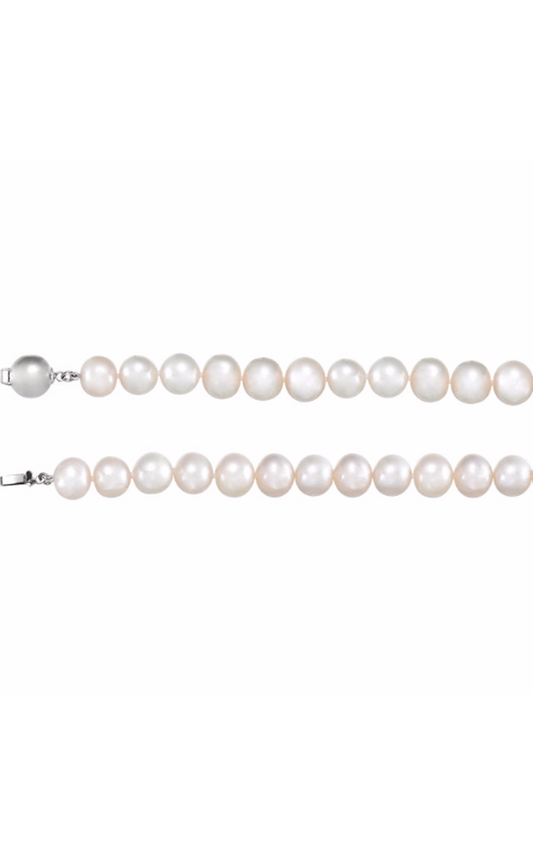 Sterling Silver (925) Pearl Necklace