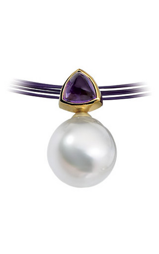 14K White Gold Pearl Necklace