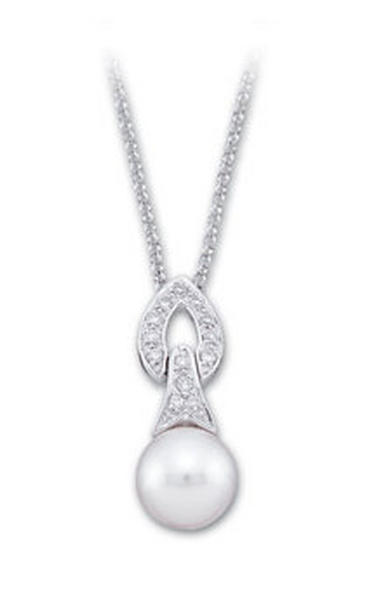 14K White Gold Pearl Necklace