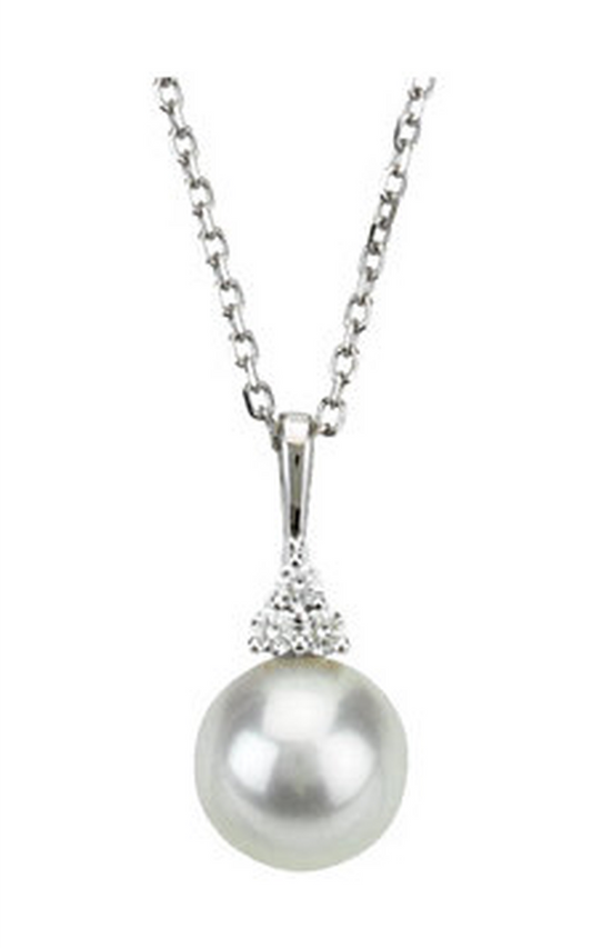 14K White Gold Pearl Necklace