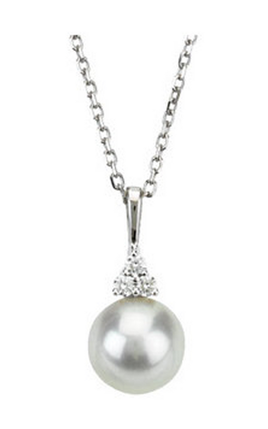 14K White Gold Pearl Necklace