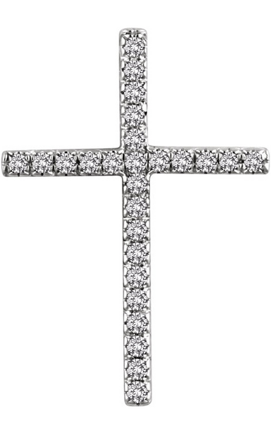 14K White Gold Religious and Symbolic Necklace