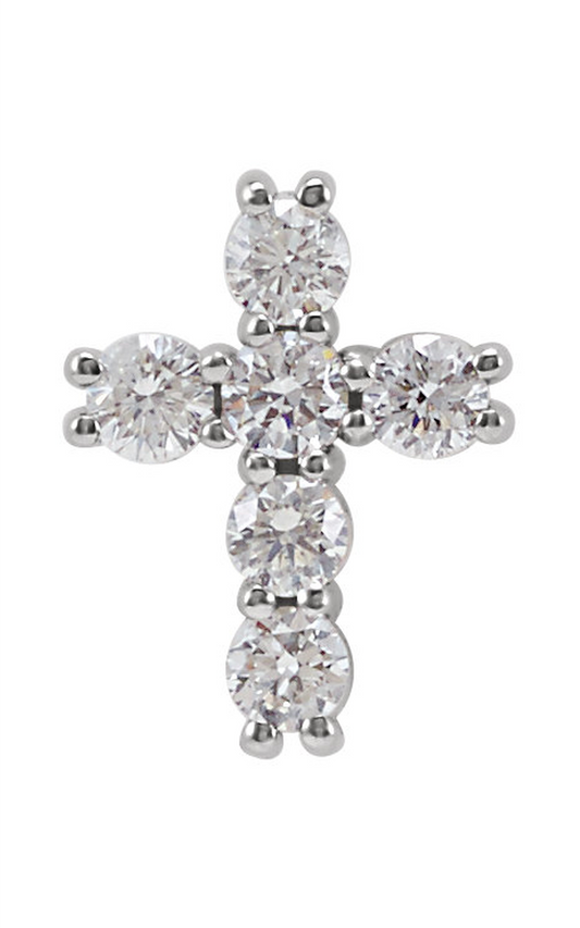 14K White Gold Religious and Symbolic Necklace