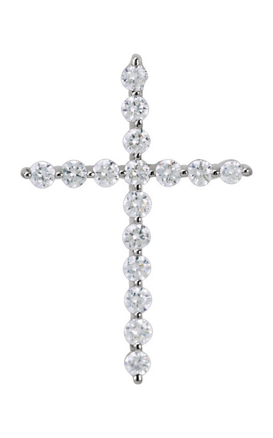 14K White Gold Religious and Symbolic Necklace