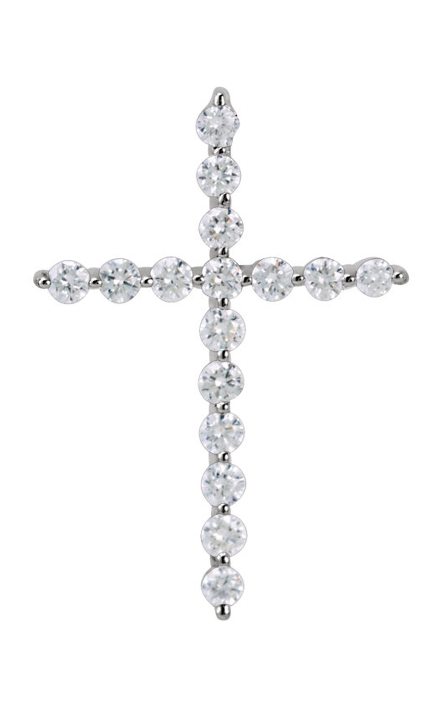 14K White Gold Religious and Symbolic Necklace