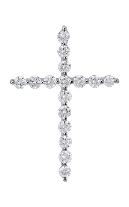 14K White Gold Religious and Symbolic Necklace