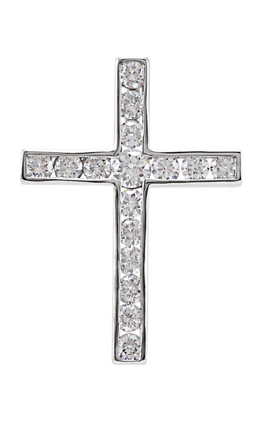 14K White Gold Religious and Symbolic Necklace