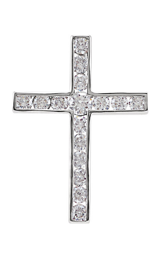 14K White Gold Religious and Symbolic Necklace