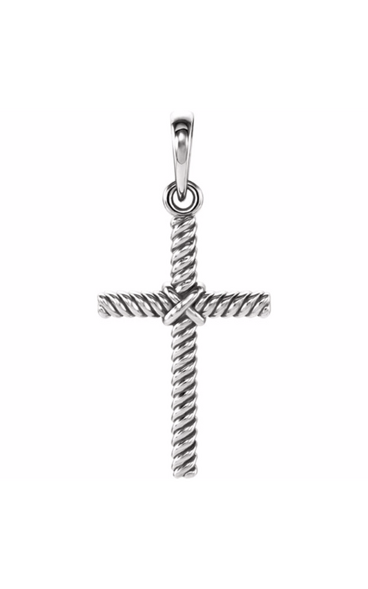 14K White Gold Religious and Symbolic Necklace