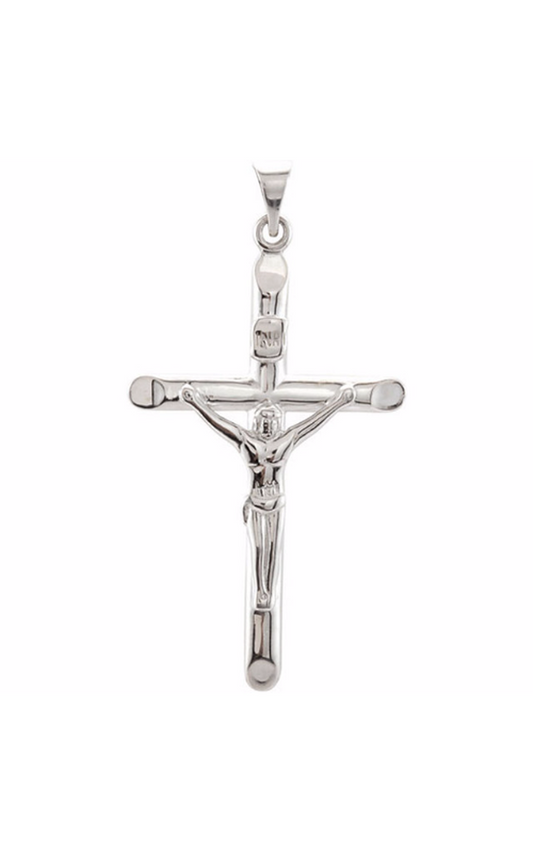 14K White Gold Religious and Symbolic Necklace