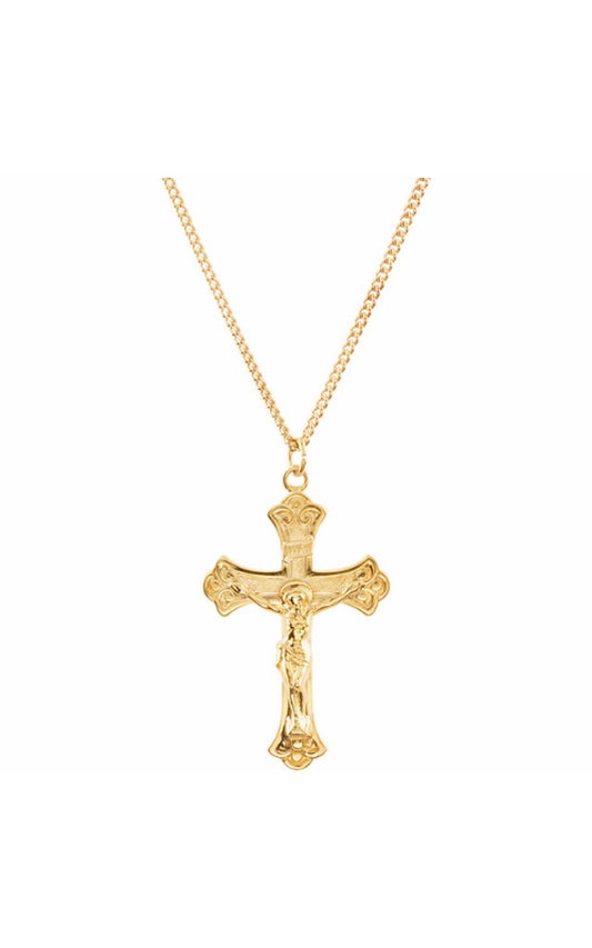 Yellow Gold Plated Religious and Symbolic Necklace