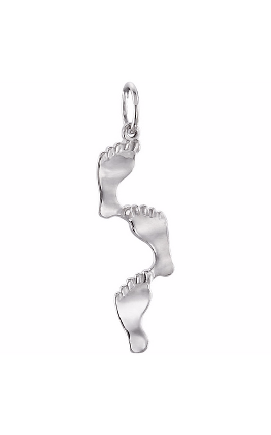 14K White Gold Religious and Symbolic Necklace