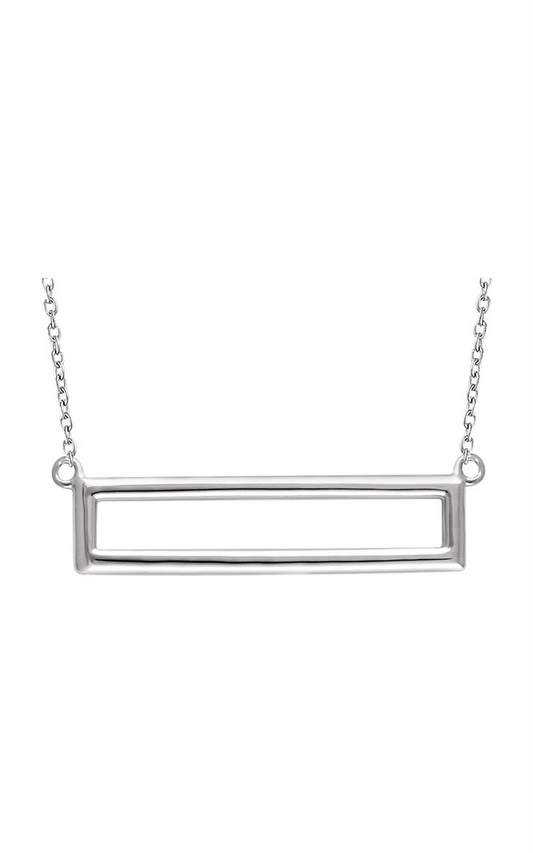 14K White Gold Metal Necklace