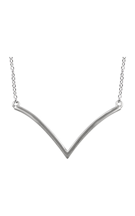 14K White Gold Metal Necklace