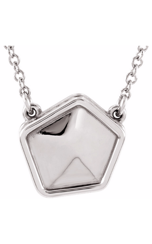 14K White Gold Metal Necklace