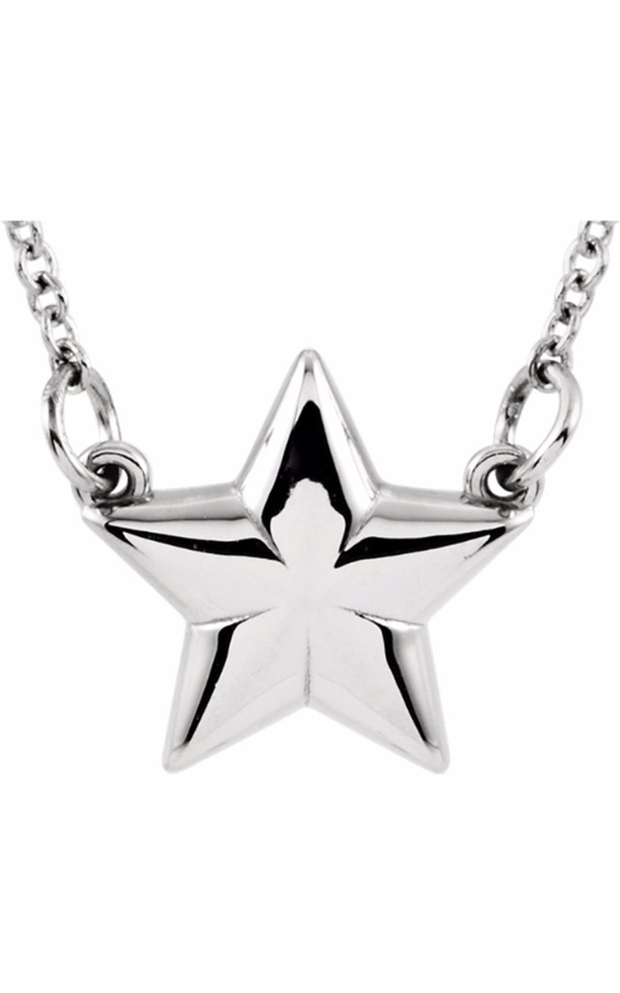 14K White Gold Metal Necklace