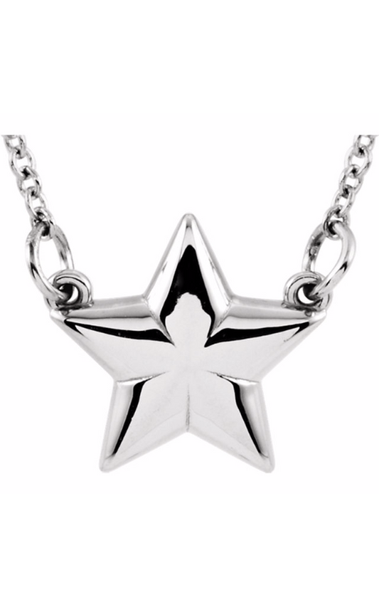 14K White Gold Metal Necklace