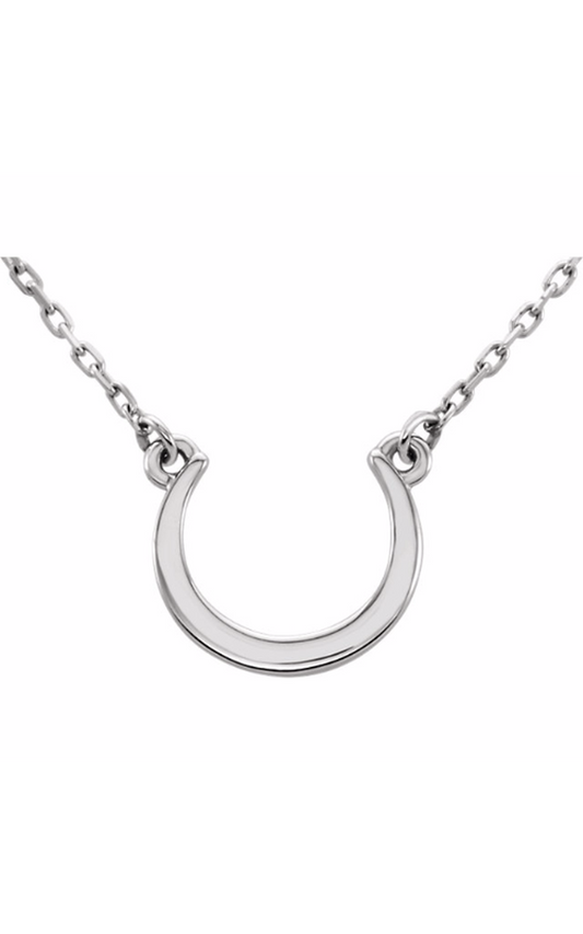 14K White Gold Metal Necklace