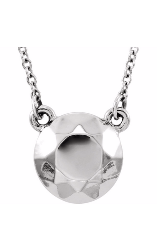 14K White Gold Metal Necklace