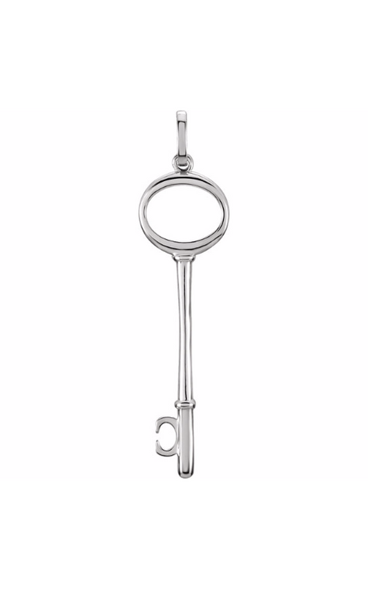 14K White Gold Metal Necklace