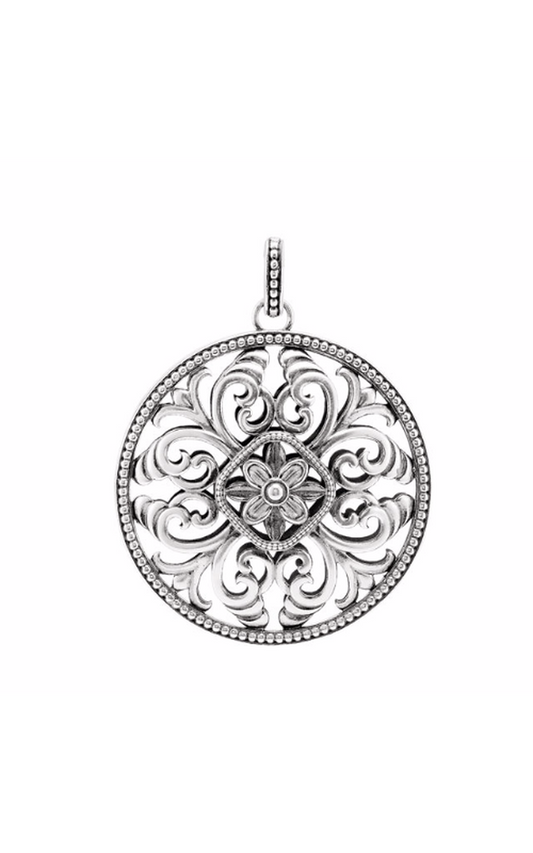 14K White Gold Metal Necklace