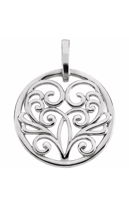 14K White Gold Metal Necklace