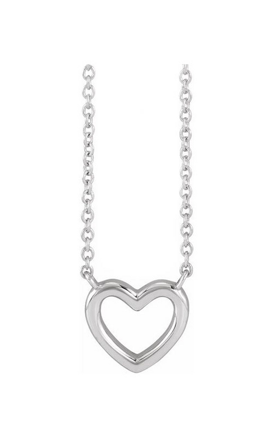 14K White Gold Metal Necklace