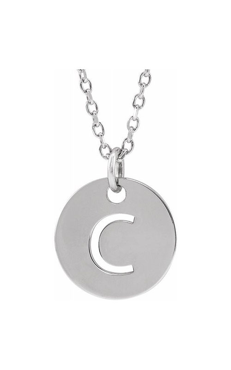 14K White Gold Metal Necklace