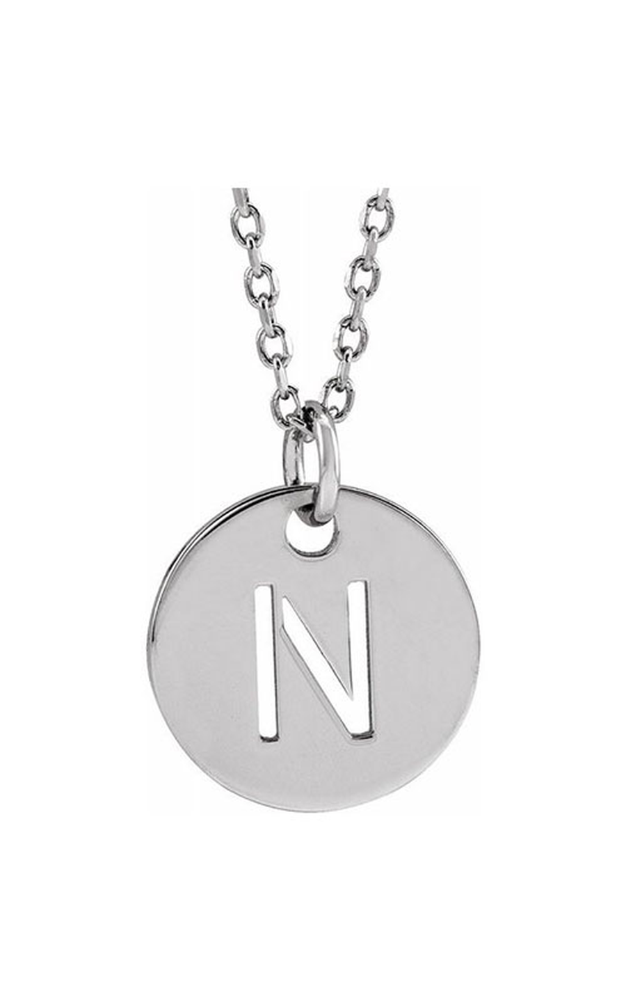 14K White Gold Metal Necklace