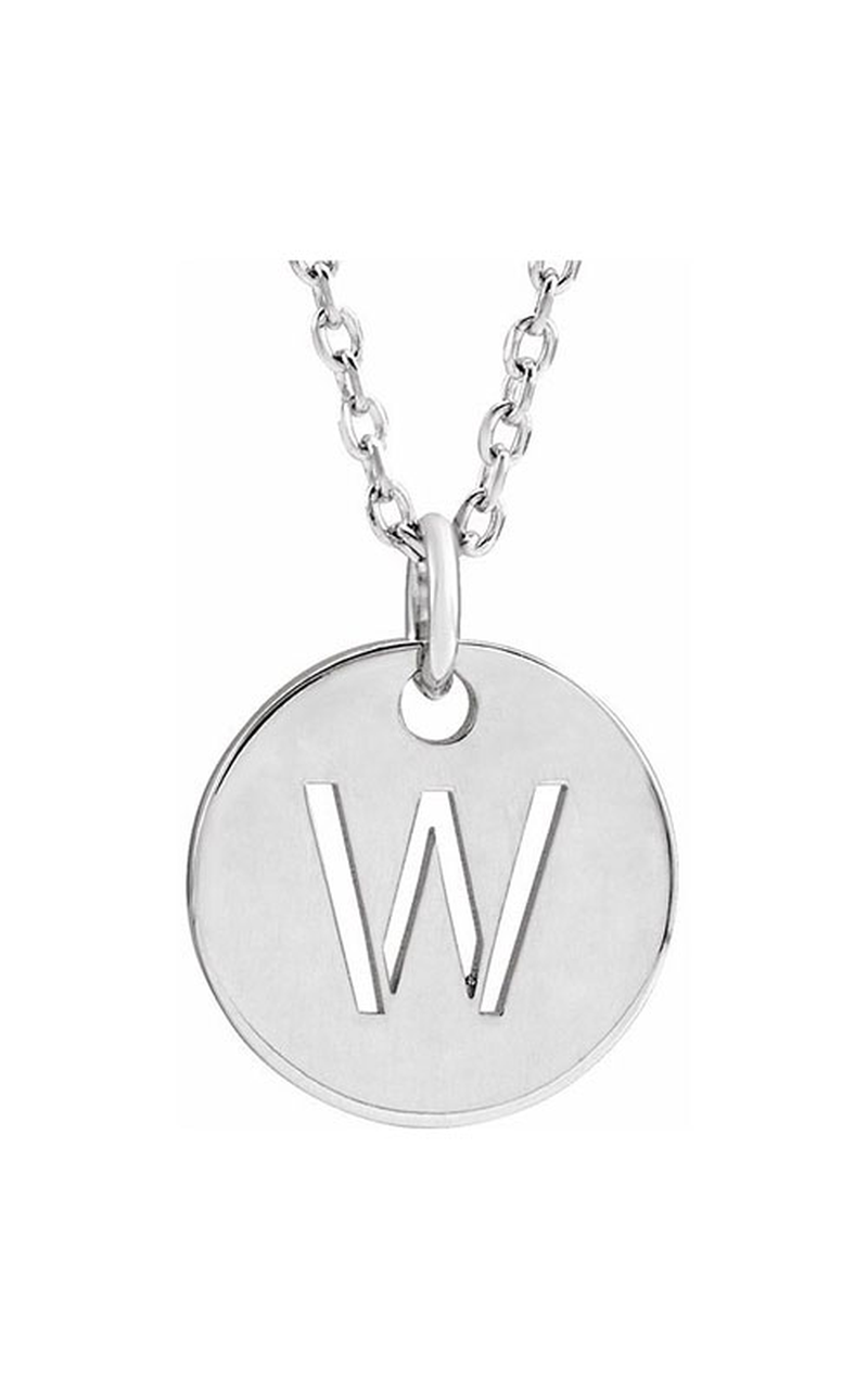 14K White Gold Metal Necklace