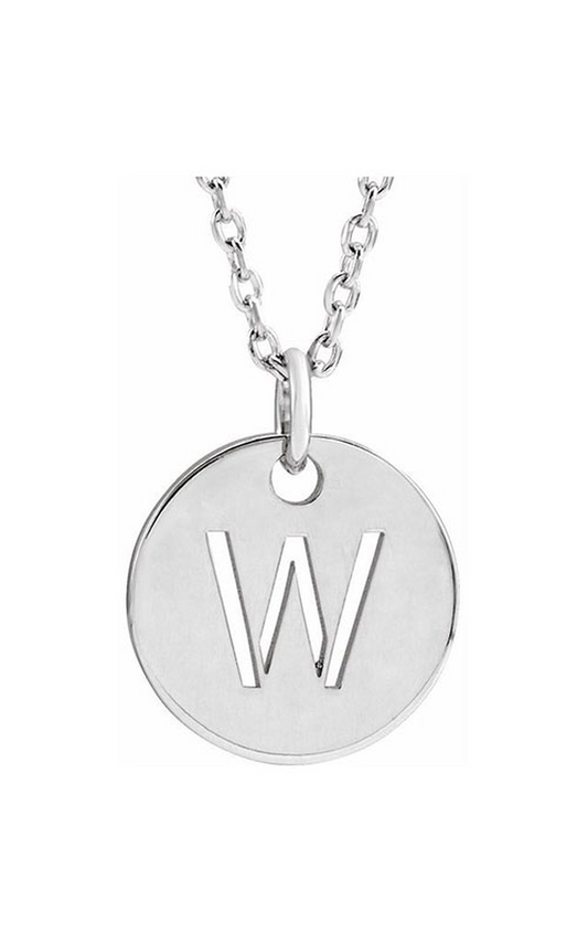 14K White Gold Metal Necklace