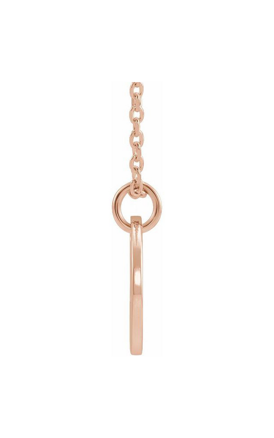 14K Rose Gold Metal Necklace