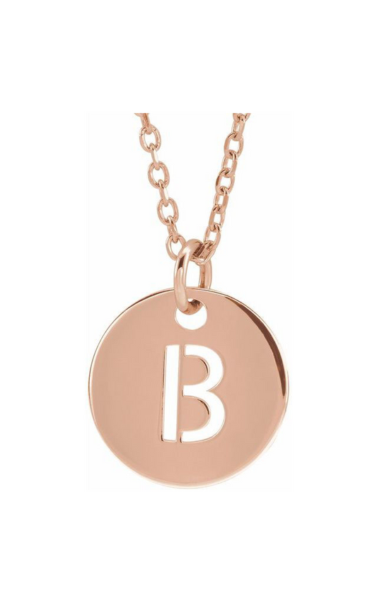 14K Rose Gold Metal Necklace