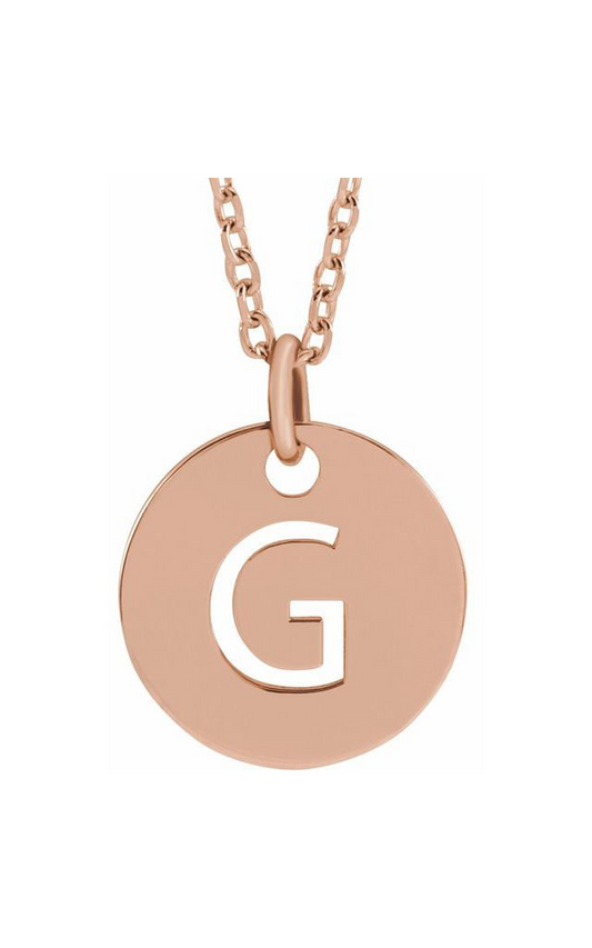 14K Rose Gold Metal Necklace