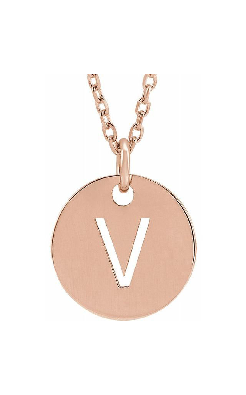 14K Rose Gold Metal Necklace