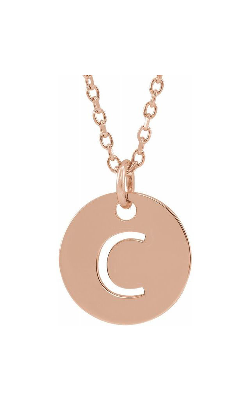 18K Rose Gold Plated Sterling Silver (925) Metal Necklace