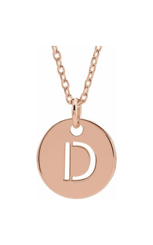 18K Rose Gold Plated Sterling Silver (925) Metal Necklace