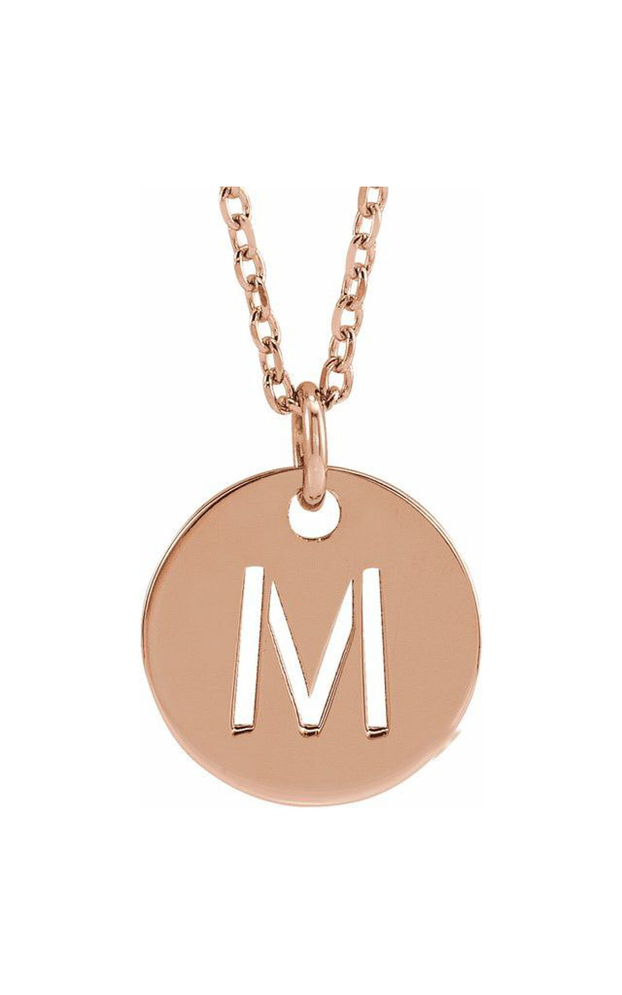 18K Rose Gold Plated Sterling Silver (925) Metal Necklace