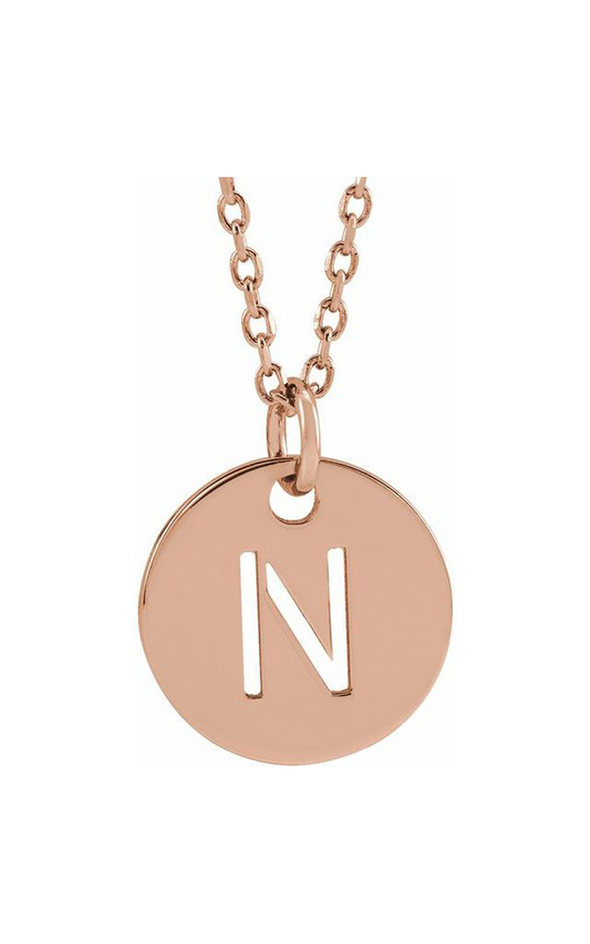 18K Rose Gold Plated Sterling Silver (925) Metal Necklace