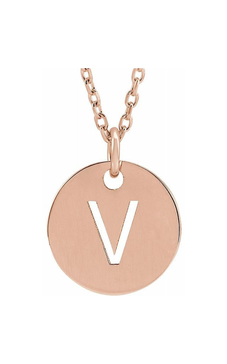 18K Rose Gold Plated Sterling Silver (925) Metal Necklace
