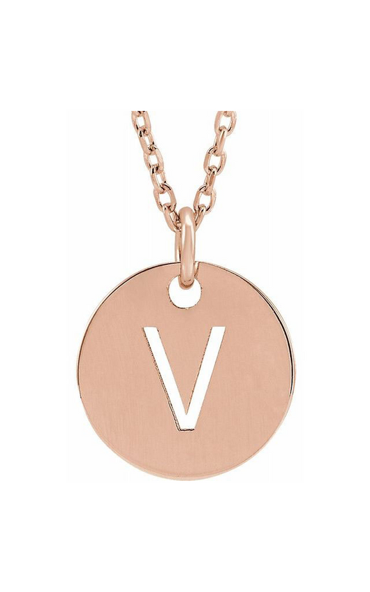 18K Rose Gold Plated Sterling Silver (925) Metal Necklace