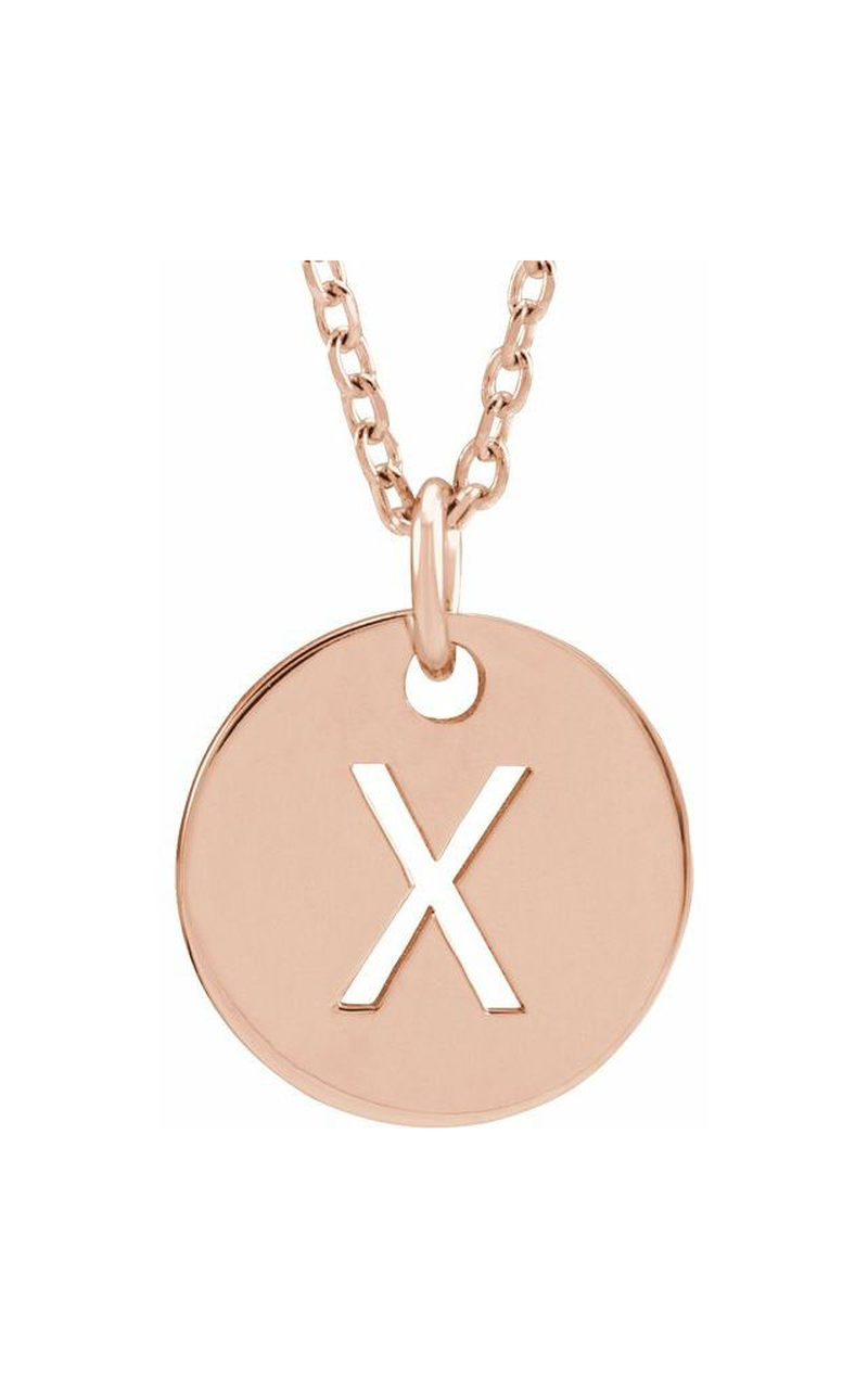 18K Rose Gold Plated Sterling Silver (925) Metal Necklace