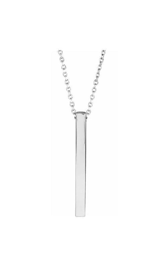 14K White Gold Metal Necklace
